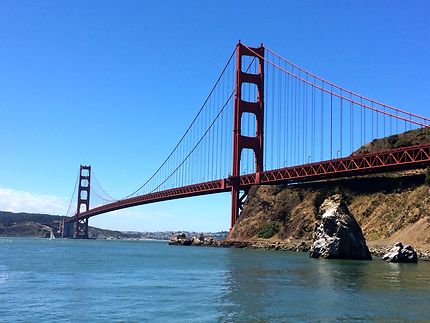 Golden Gate vu de Marin County