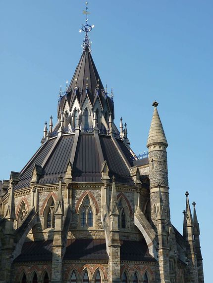Bibliothèque du parlement canadien à ottawa