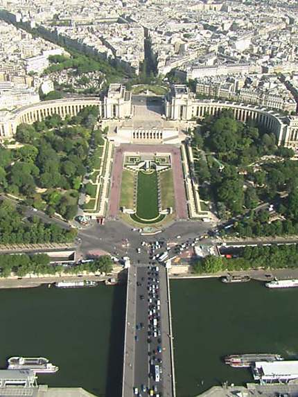 Trocadéro vu de la Tour Eiffel