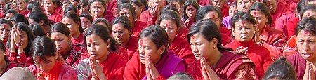 Fête Madhab Narayan à Shankhu, Kathmandou