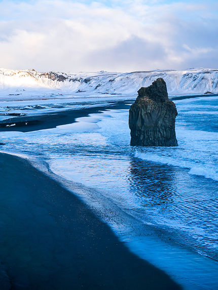 Plage volcanique d'Islande