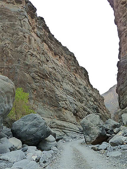 Piste dans le canyon de Nakhar