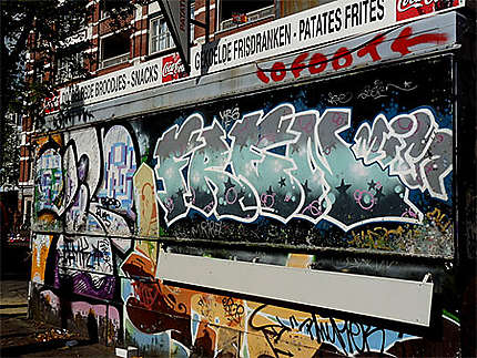 Mur graffité