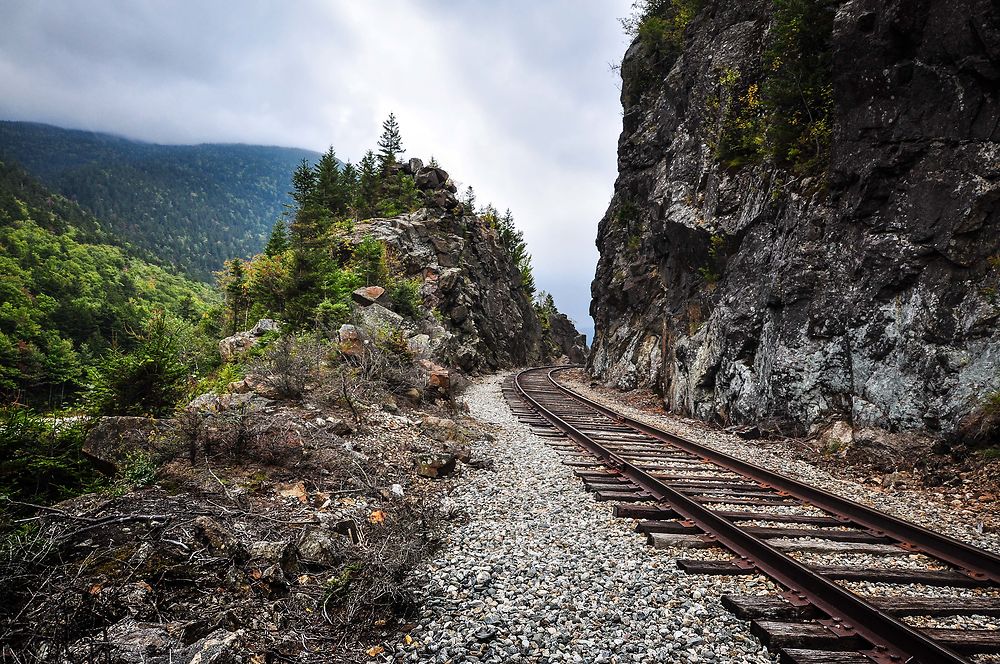 A pieds sur le chemin de fer