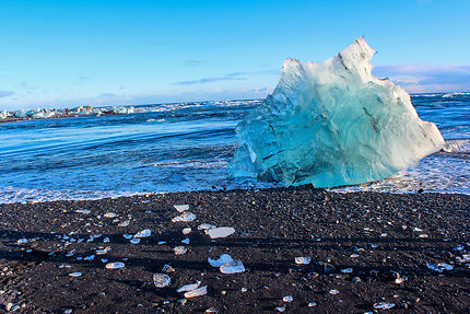 Plage d'Icebergs islandaise