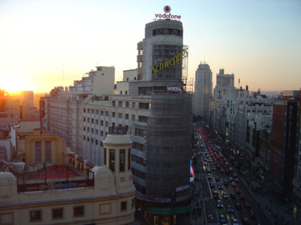 Fin de soirée sur la Gran Via