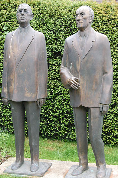 Le "premier couple" franco-allemand. Le "premier couple" franco-allemand.
