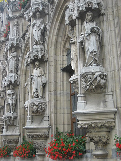Façade de l'Hôtel de Ville de Louvain Façade de l'Hôtel de Ville de Louvain