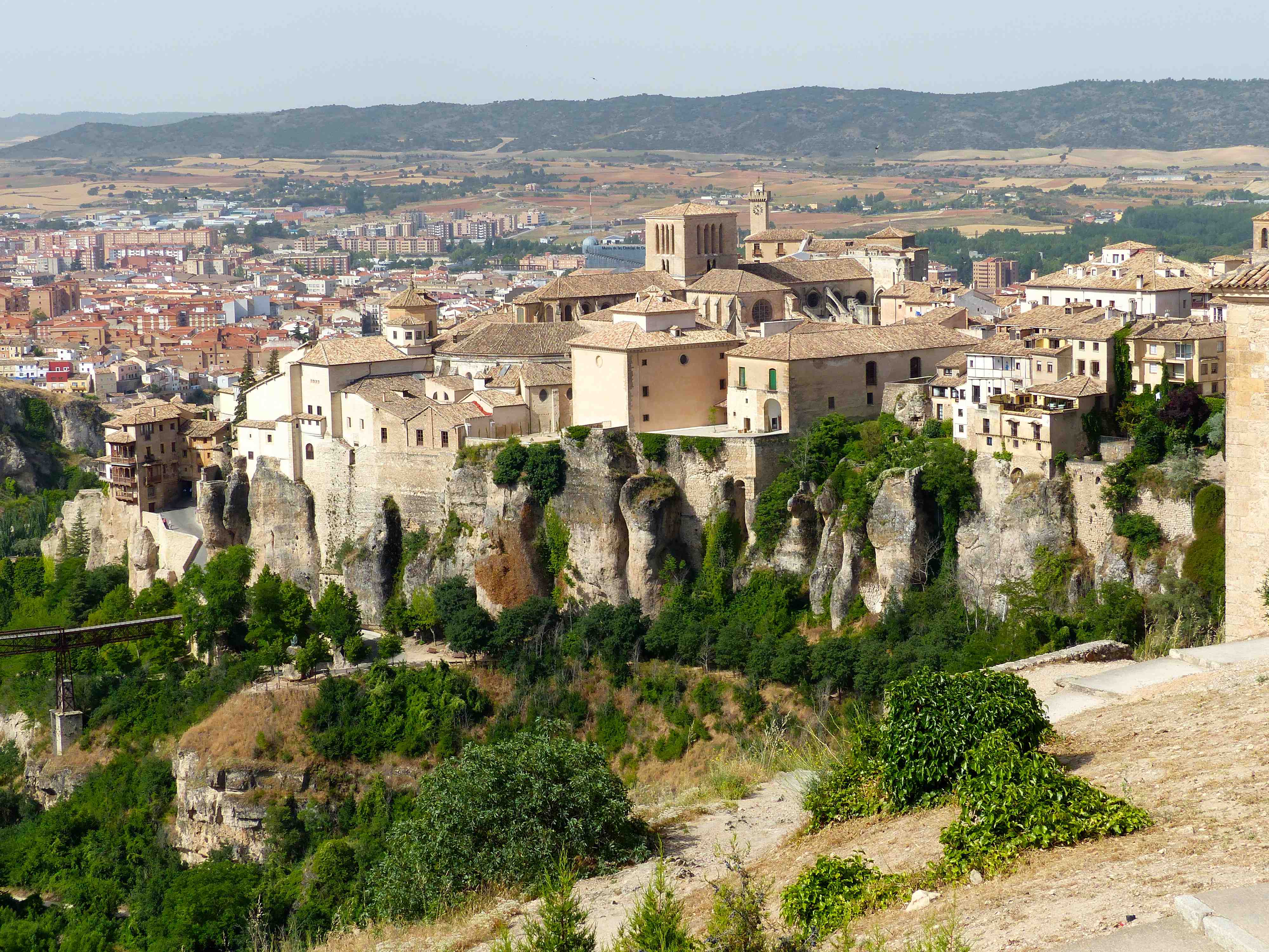 Vue Sur Cuenca Villes Cuenca Castille La Manche Espagne 2424