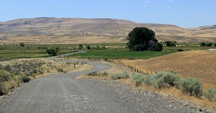 Route en direction de Leslie Gulch, Oregon