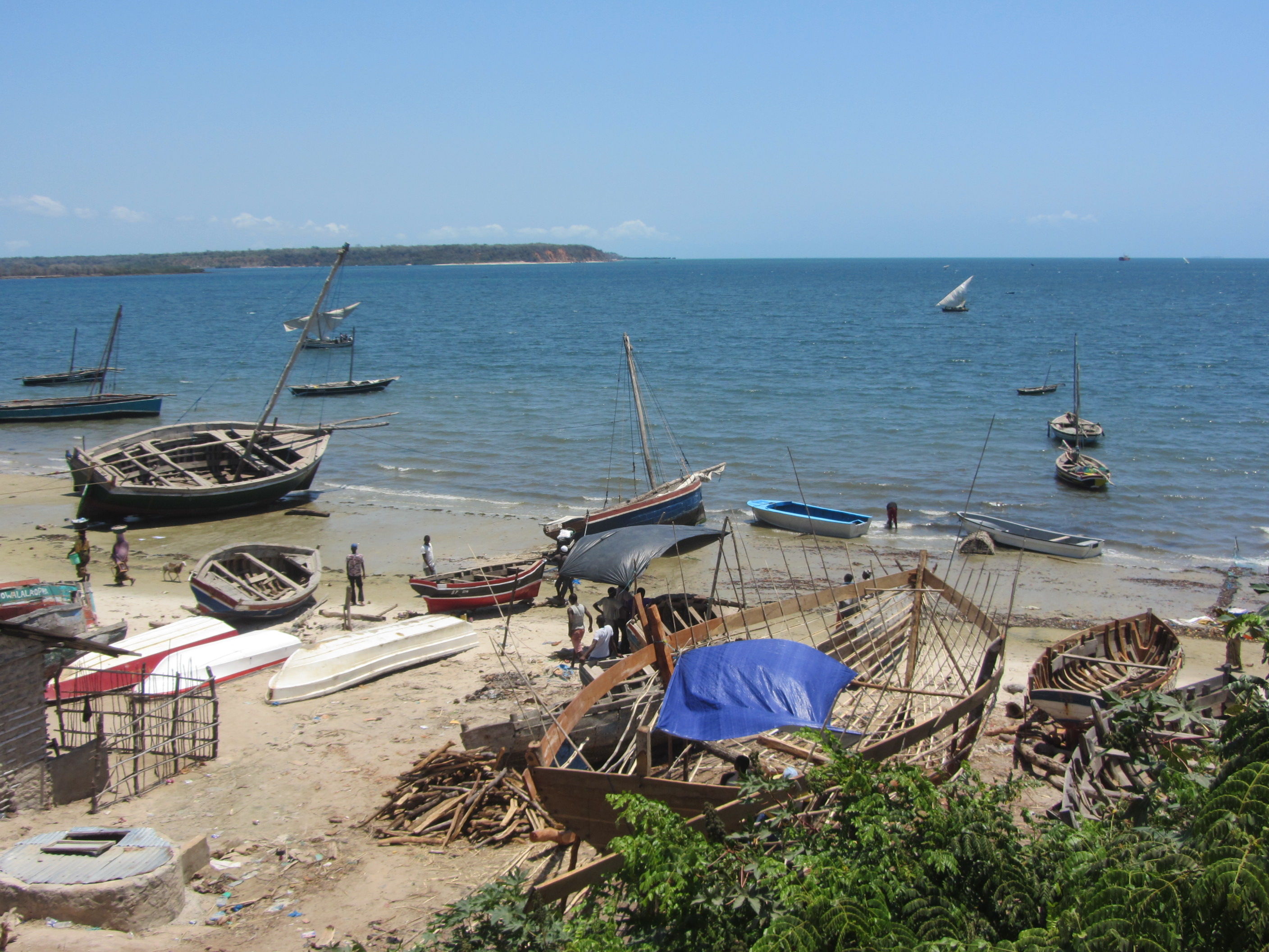 Chantier naval à Mocimboa da Praia