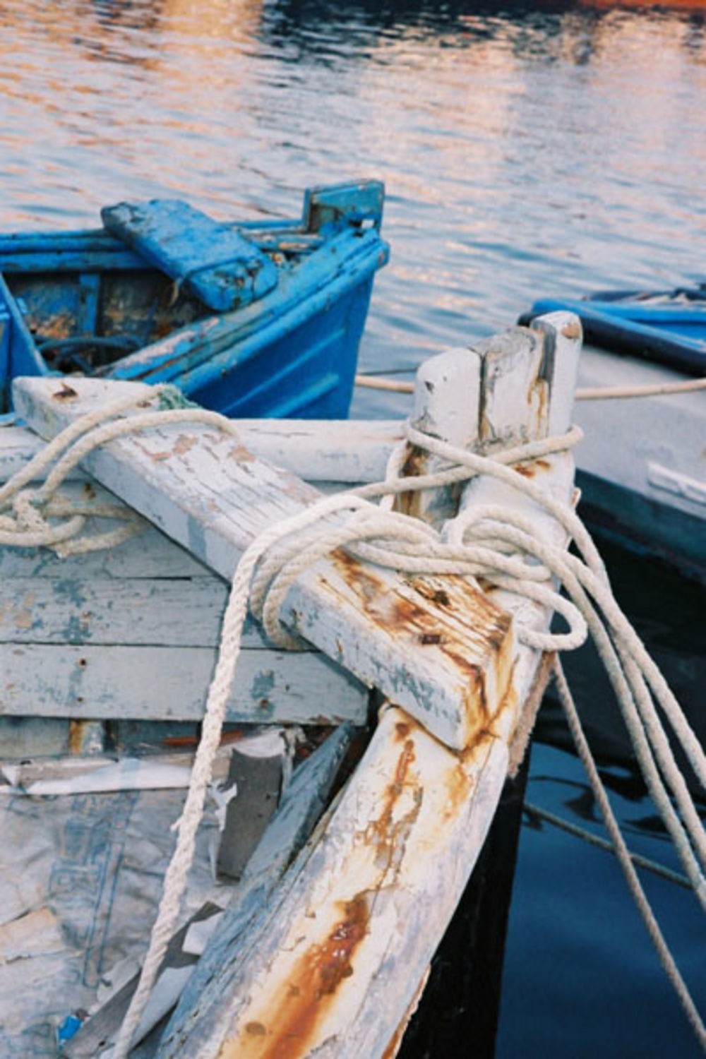 Barques au coucher du soleil