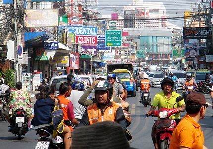 Scène de rue à Pattaya