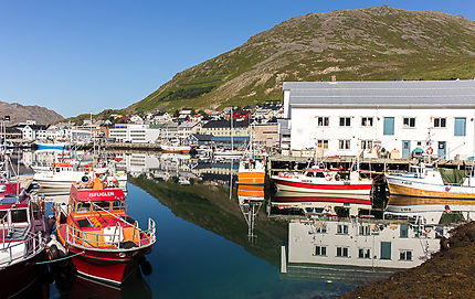 Port de Honningsvag en Norvège