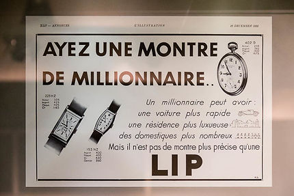 Besançon, Publicité LIP du début du XXe siècle