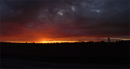 Coucher de soleil - panoramique Coucher de soleil - panoramique
