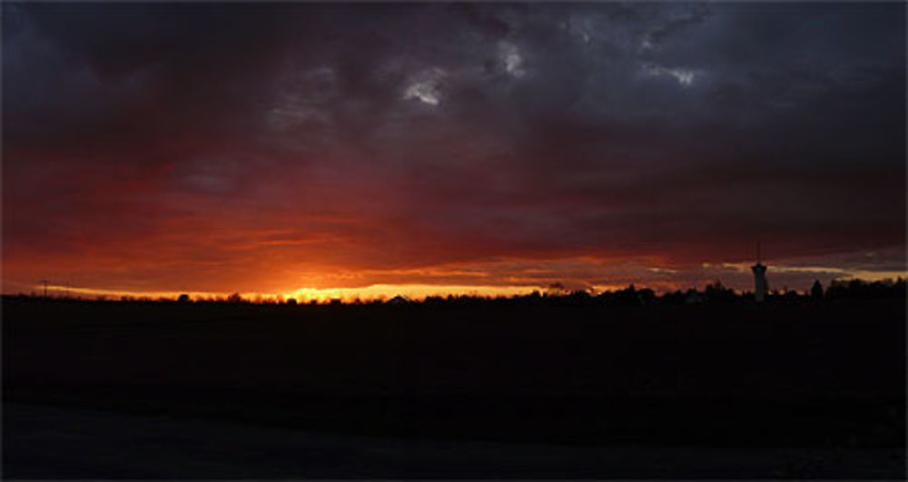 Coucher de soleil - panoramique