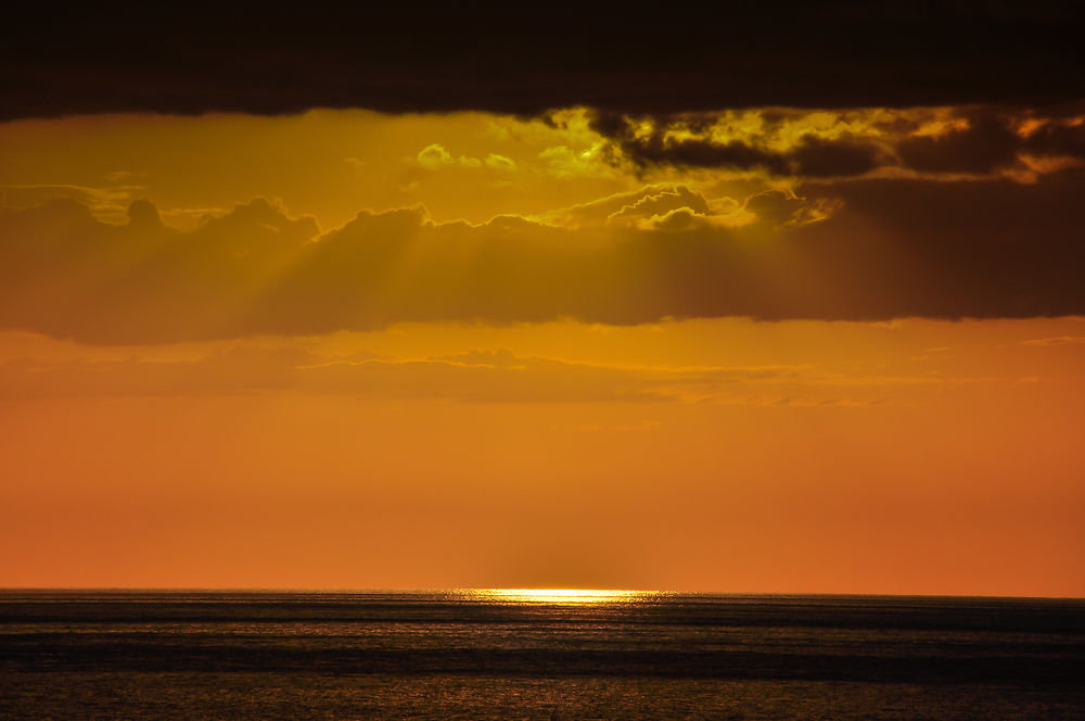 Coucher du soleil à Playa Ancon