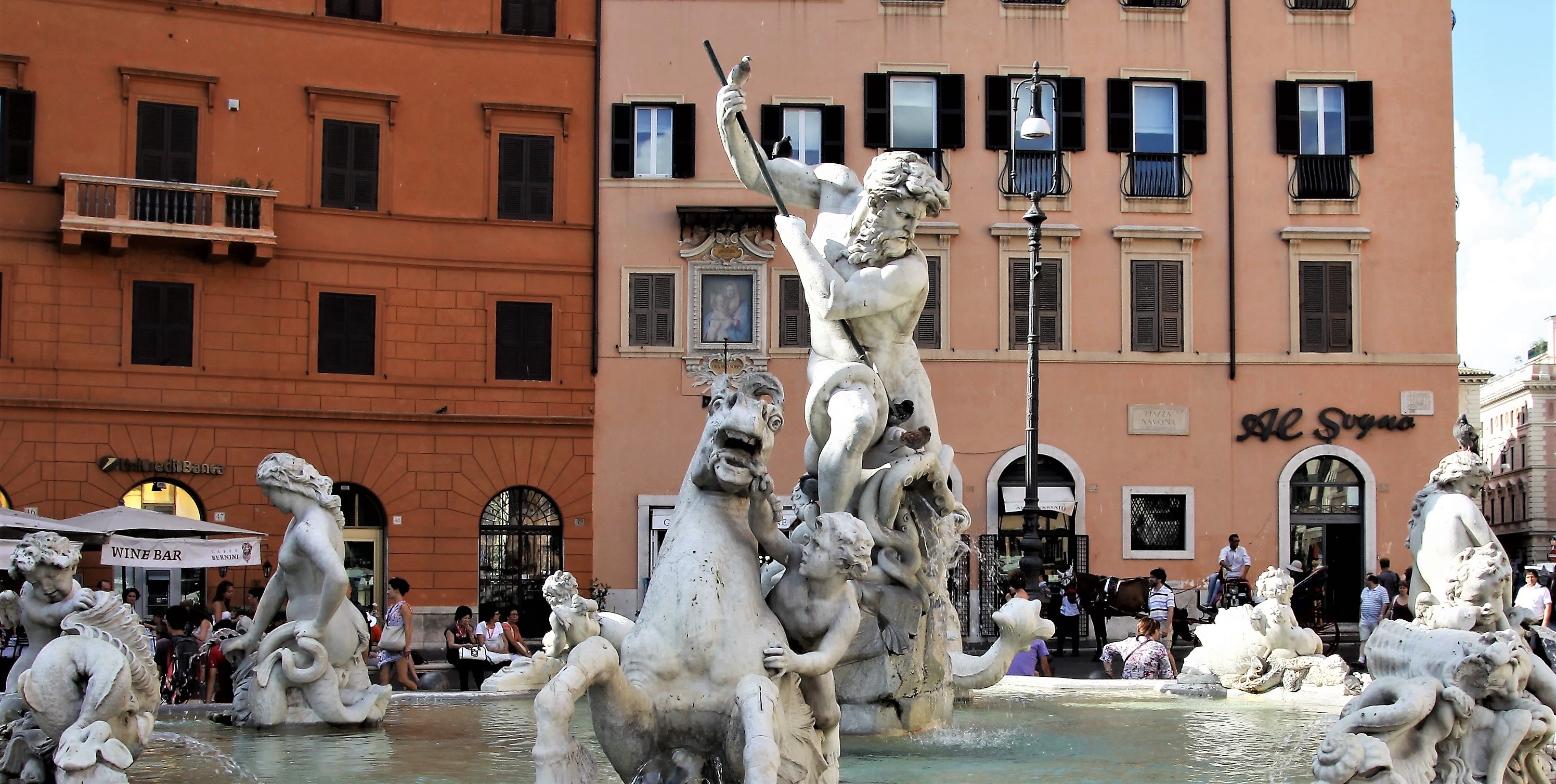 Fontana del Nettuno in Piazza Navona