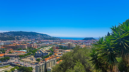 Vue sur Nice depuis les hauteurs du nord