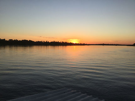 Sunset sur la rivière Chobe