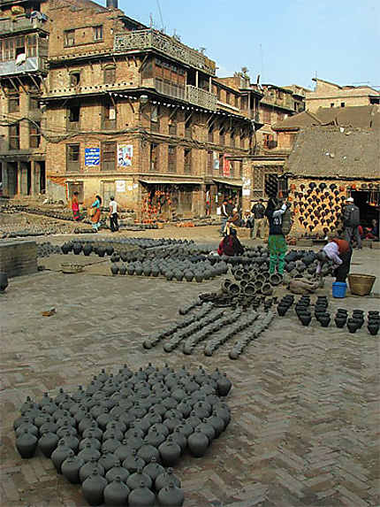 Place des potiers à Bhaktapur