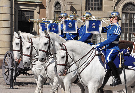 Cavaliers de la Garde au palais royal