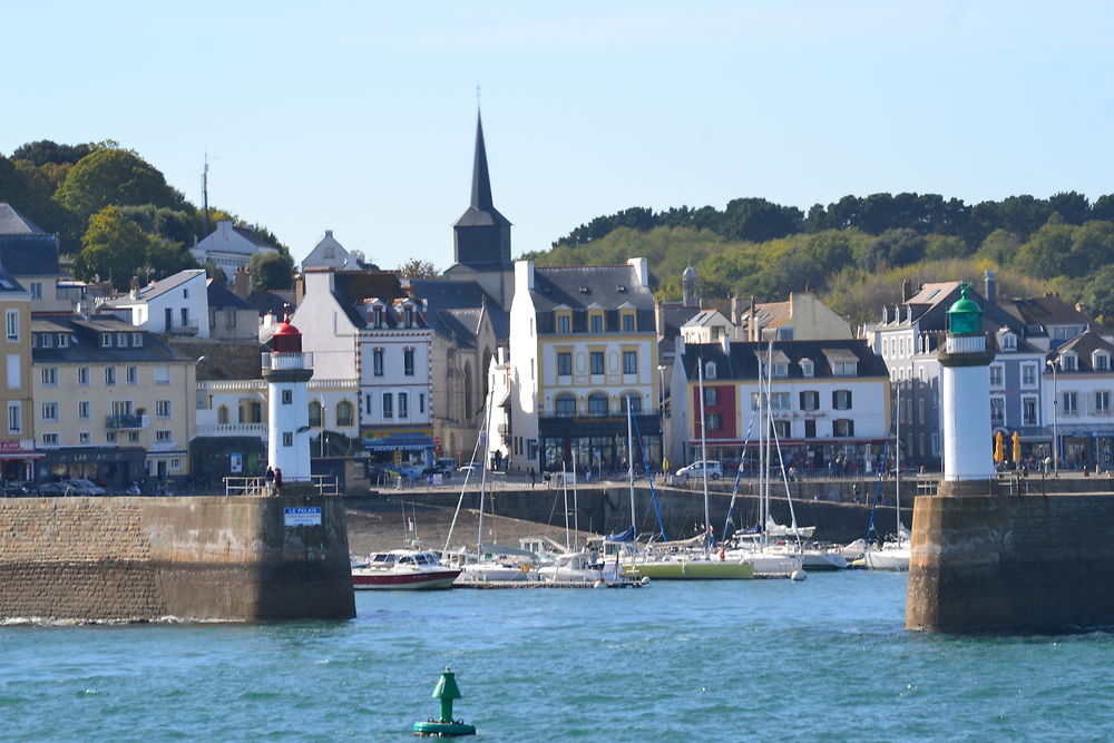 Le départ en bateau de Belle île en Mer