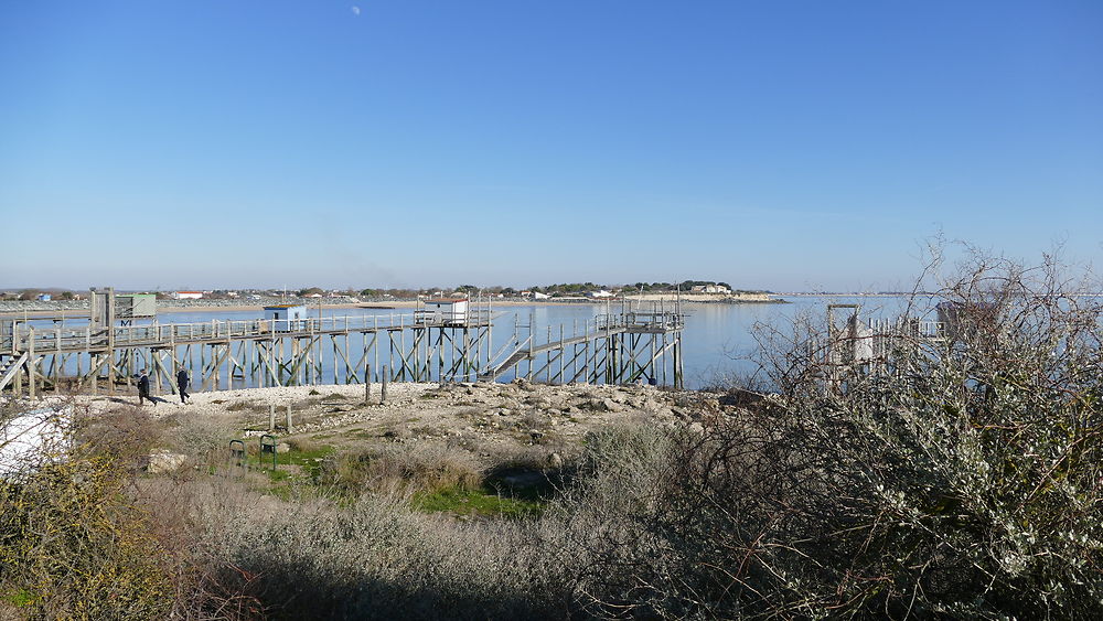 Les carrelets de la pointe de la Belette