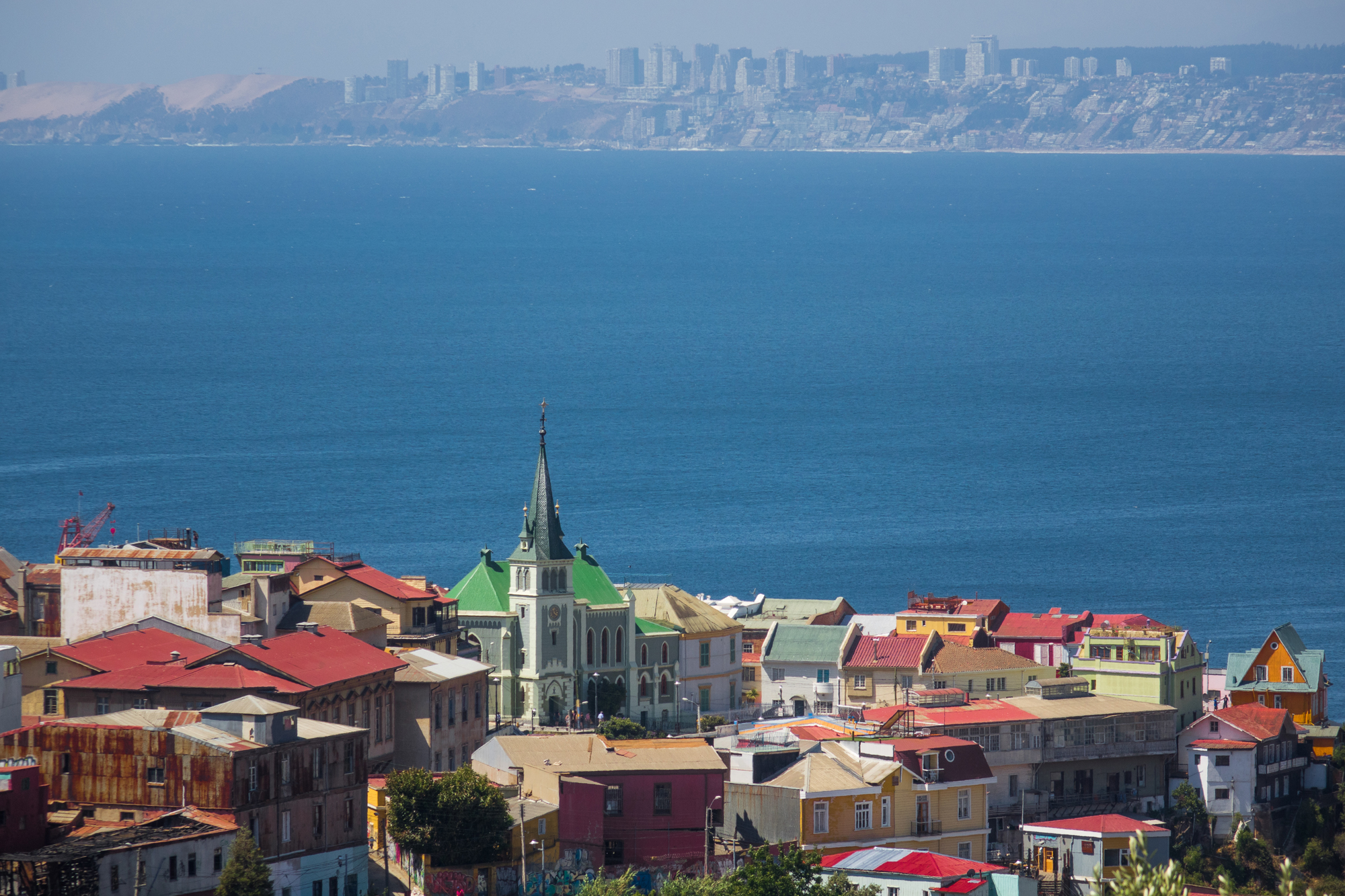 La baie de Valparaiso La baie de Valparaiso