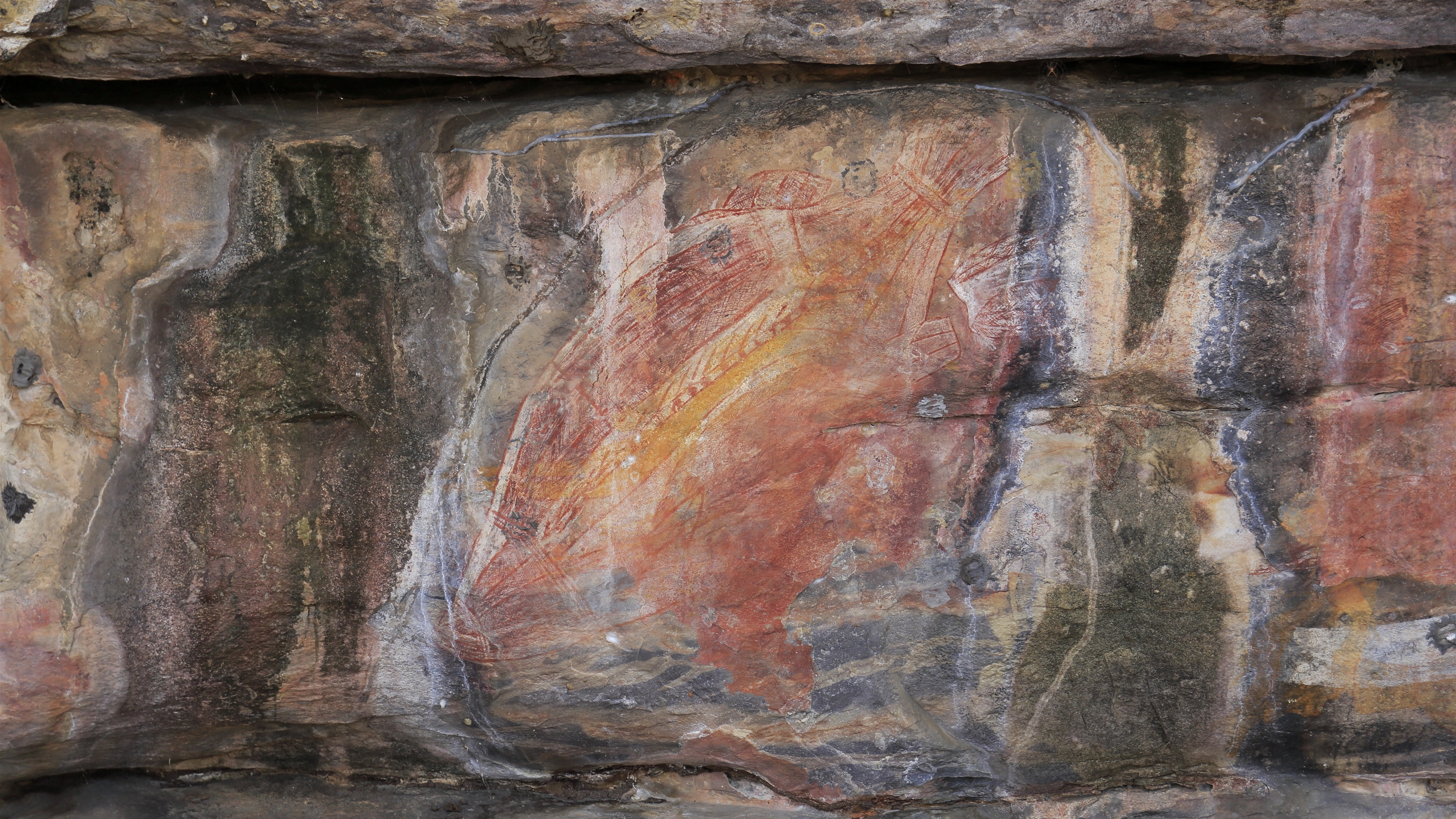 Peinture rupestre à Kakadu Peinture rupestre à Kakadu