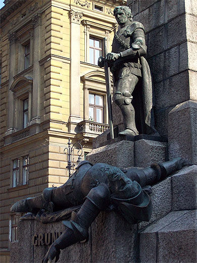 Pomnik Grunwaldzki : chevalier mort