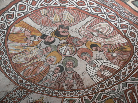 Plafond de l'église Abouna Yemata Plafond de l'église Abouna Yemata