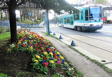 Tramway dans la ville