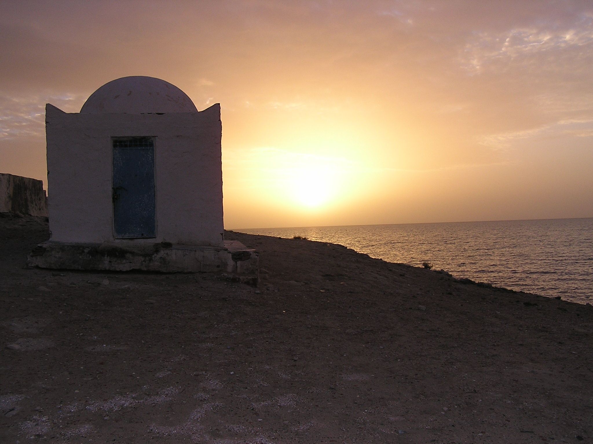 Coucher de soleil plage de Tunisie