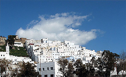 Vue d'ensemble de la colline de Tétouan