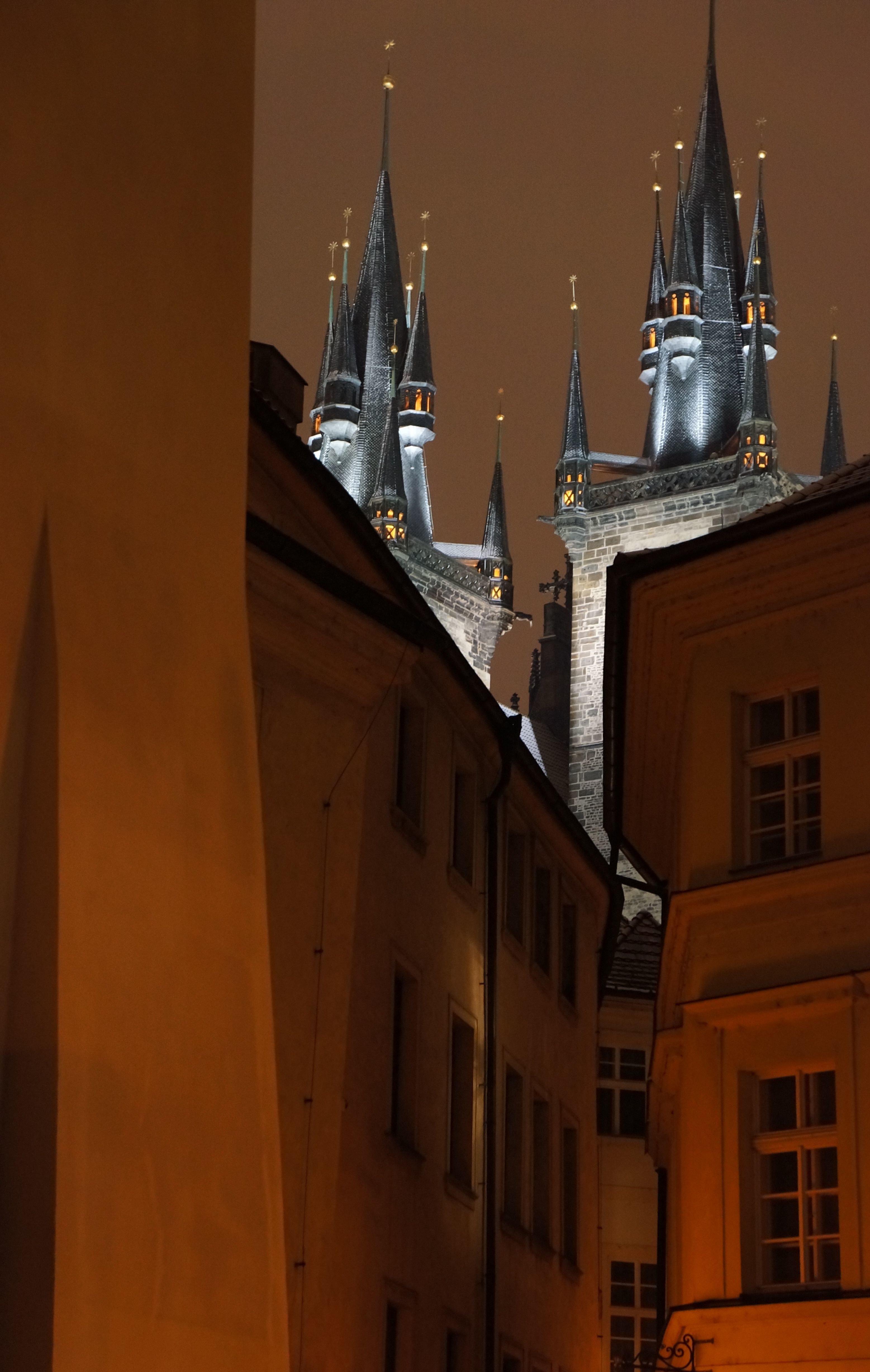 Clochers de Notre-Dame-du Tyn à Prague