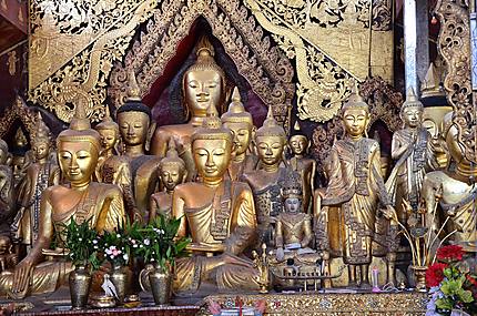 Bouddhas du monastère Wat Tom Kam