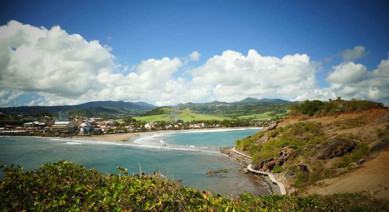 Le Tombolo depuis l'Ilet st Marie Le Tombolo depuis l'Ilet st Marie