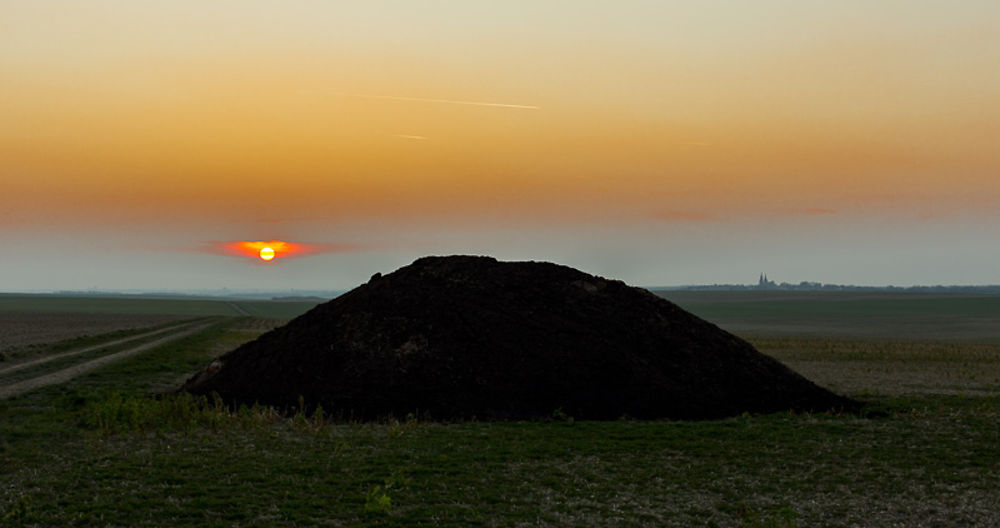 Coucher de soleil sur l’Épine, Marne