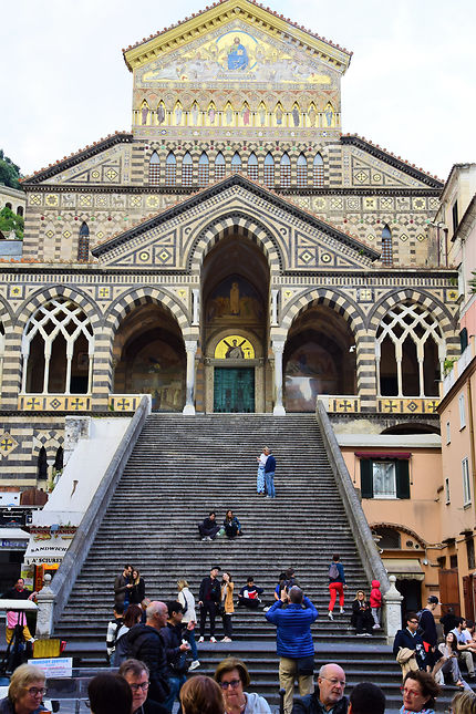 L'escalier du Duomo à Amalfi