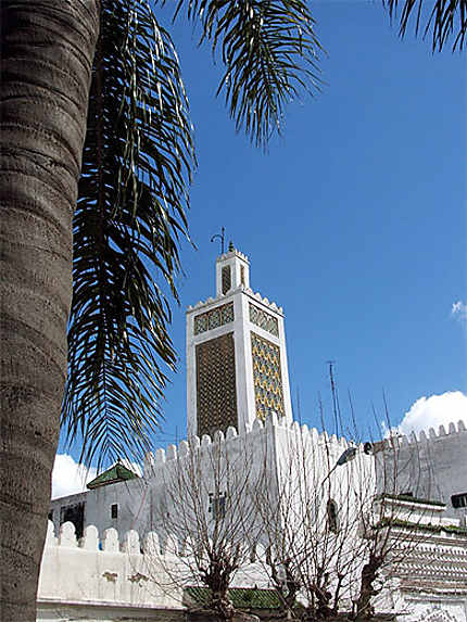 Vue sur le minaret de la vieille ville de Téouan
