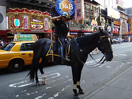 Policeman in Times Square