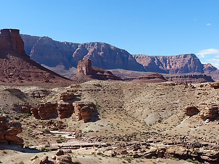 Les vermilion cliffs, depuis le pont navajo