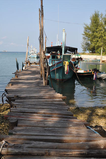 Port de pêche dans le nord de Ko Pha Ngan