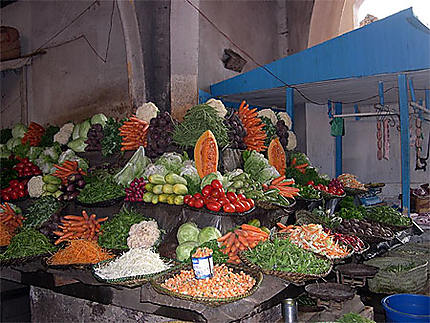 Etal au marché d'Antsirabe