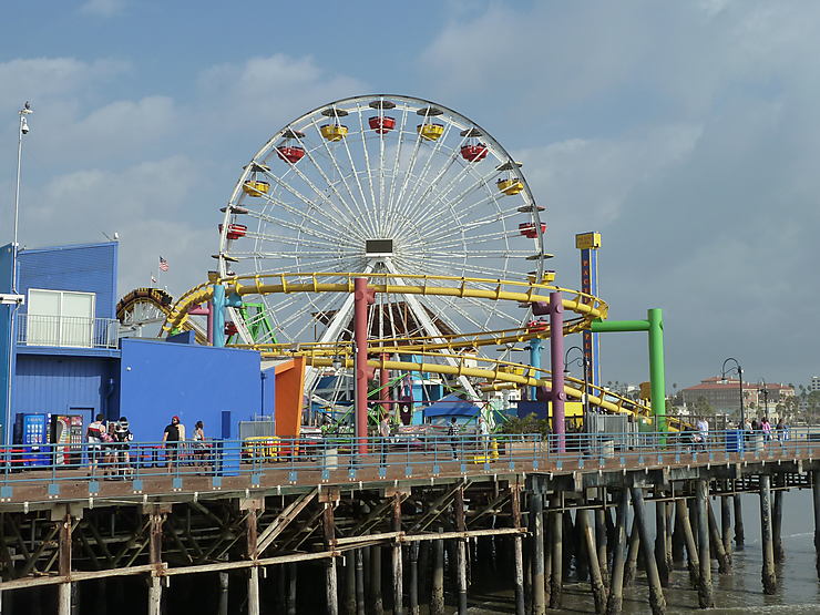 Fête foraine à Santa Monica : Santa Monica Beach : Santa Monica et Venice : Los Angeles 