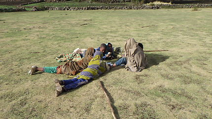 Scène de vie village d’Add Dega en Ethiopie