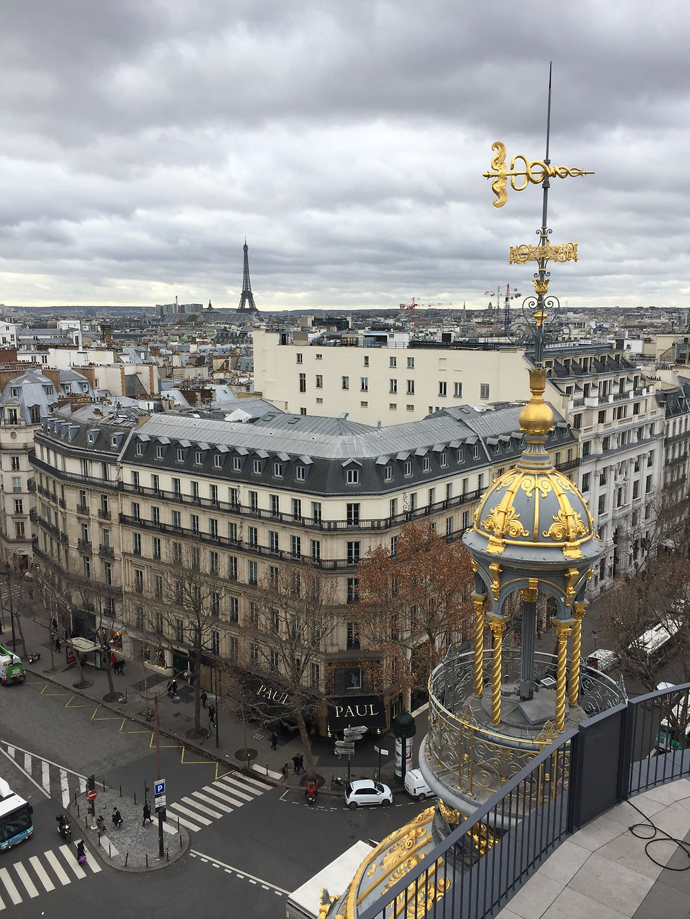 Vue sur Paris depuis Le Printemps