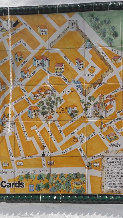 Carte du centre historique de Marbella